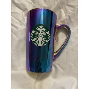 Starbucks Iridescent Mug 16oz Blue Purple Metallic Coffee Cup 2022 Collectible
